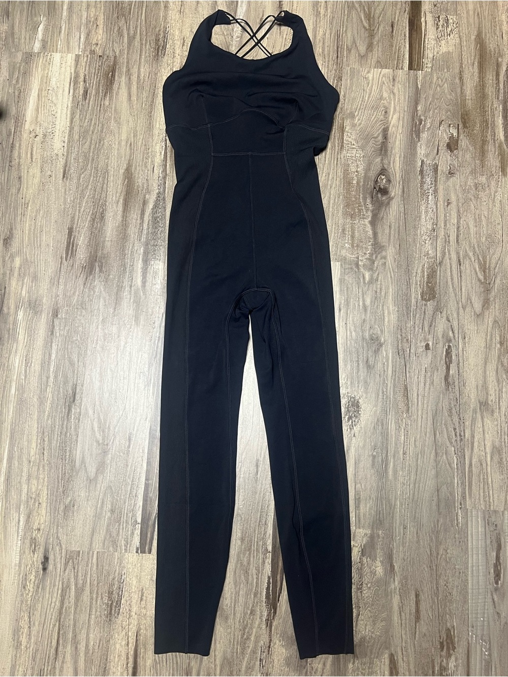 Nike Yoga Dri-Fit Luxe 7/8 Jumpsuit Black DQ5628-010 Size S
